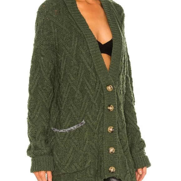 Free People green cardigan sweaters - Picture 6 of 6